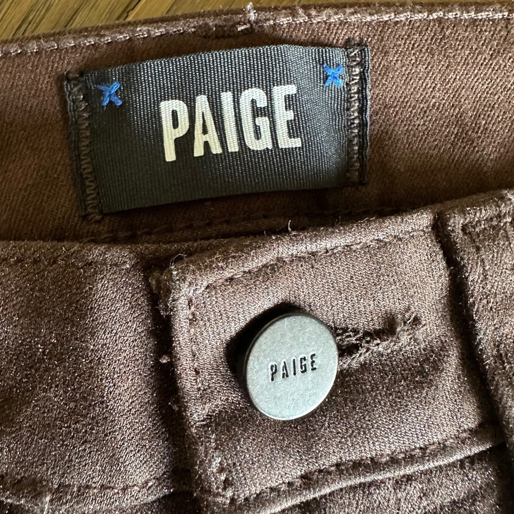 PAIGE Claudine in Bronze Shimmer Luxe Coating - Picture 6 of 14